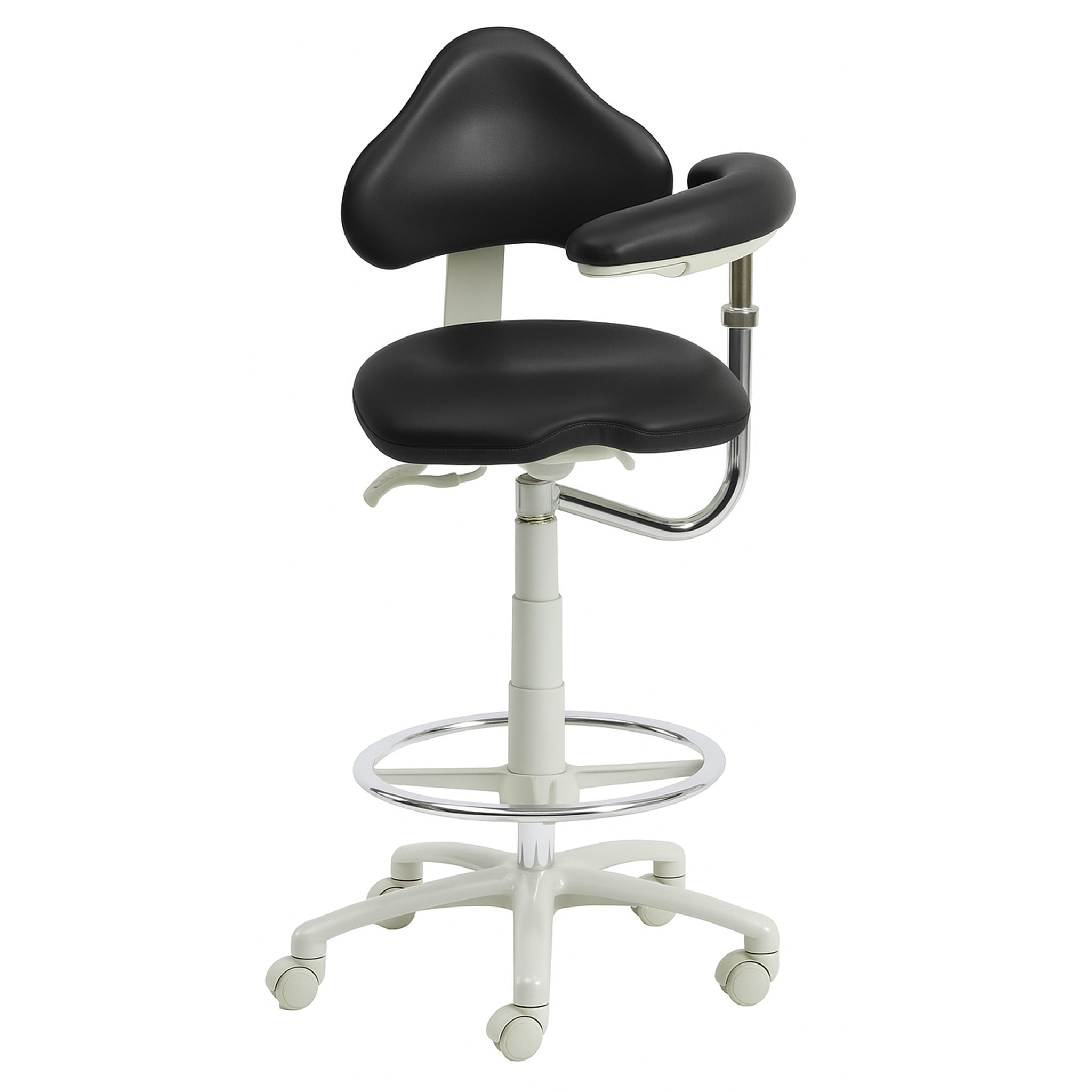 9120BL Dental Assistant Stool - Left Support | UltraLeather - Shop