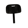 Black Polyurethane Back with Flat Upright #100332