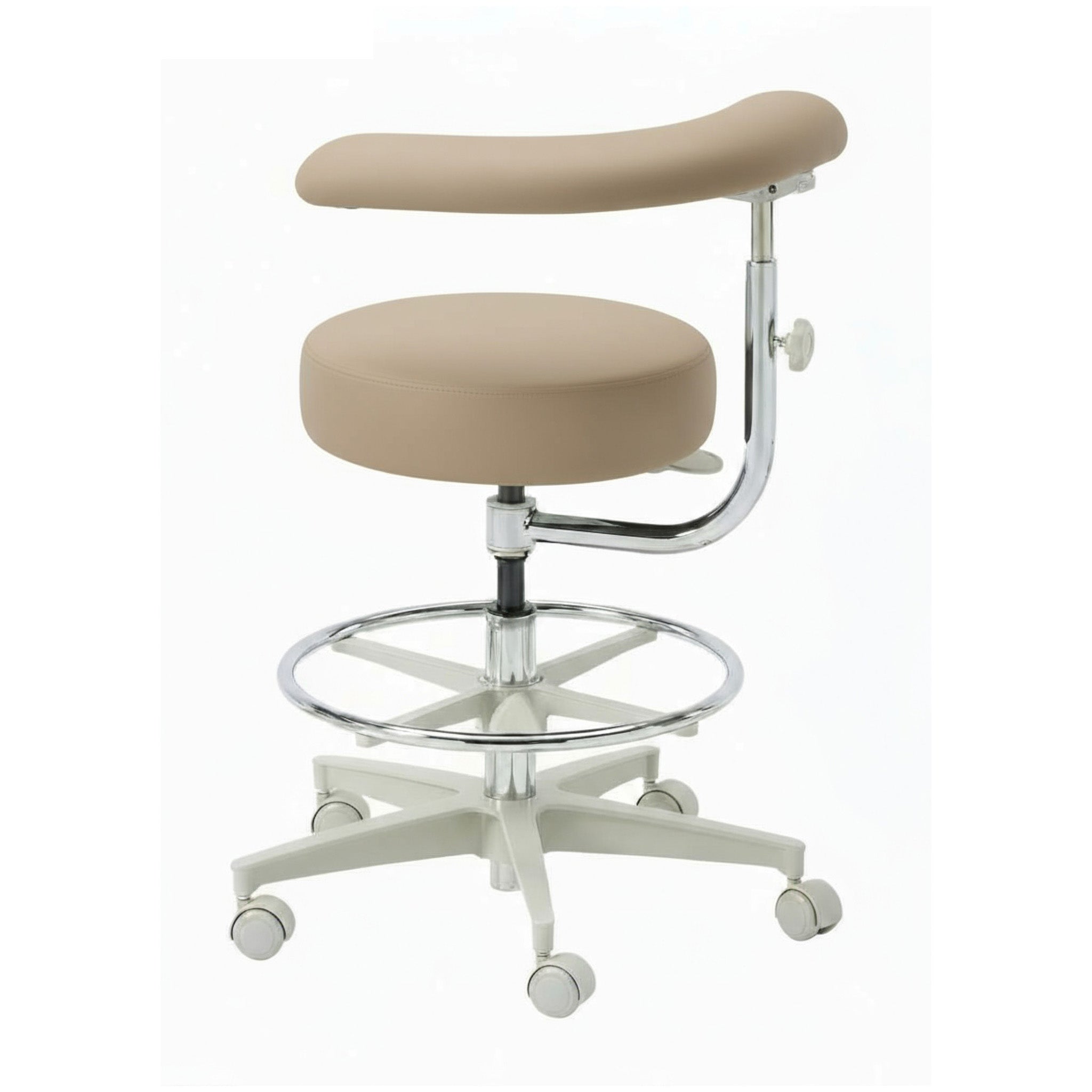 スツール C46 Retro circle stool furnihunter 2052L Dental Assistant Stool - Left Support - Shop Brewer
