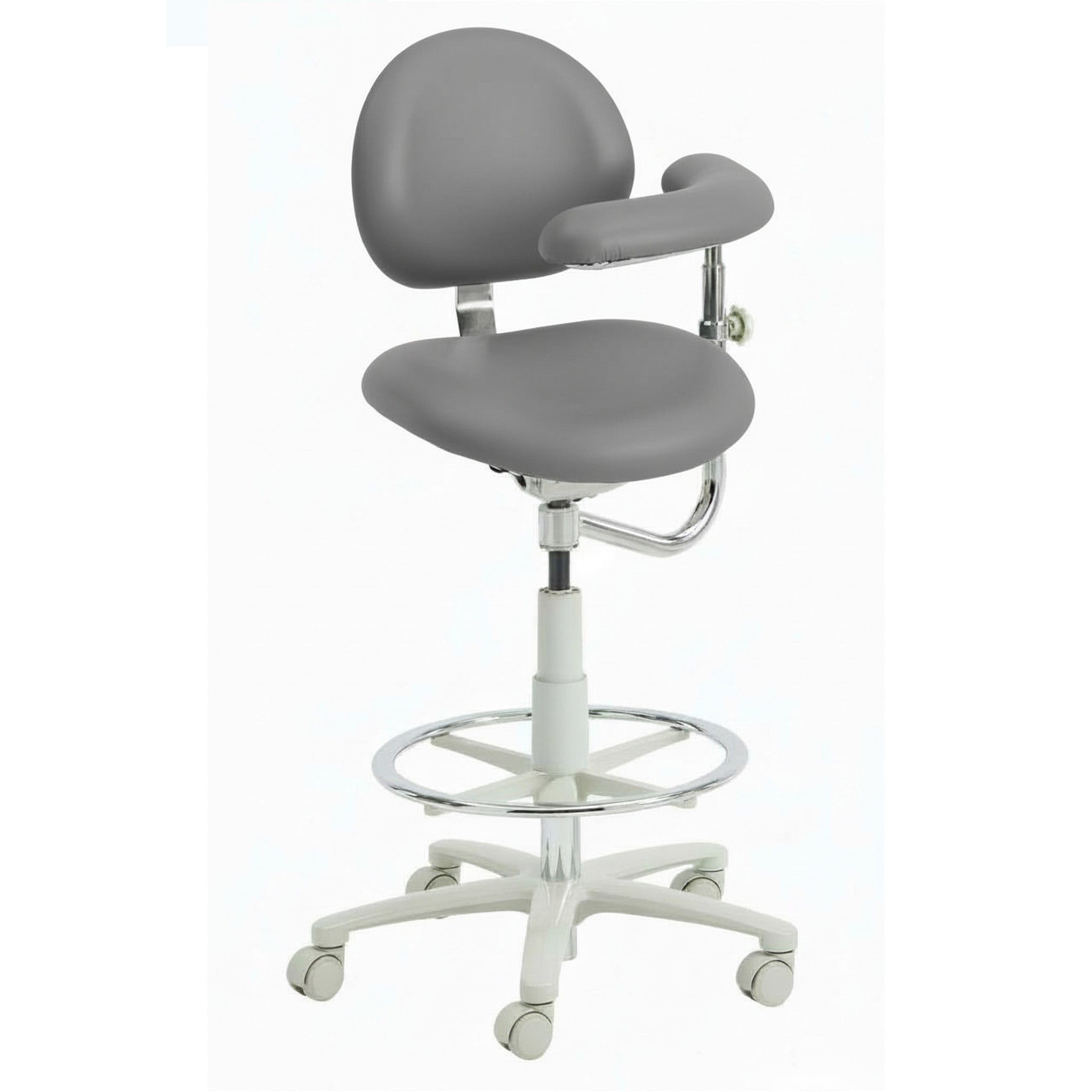 3355BL Dental Assistant Stool - Left Support | UltraLeather