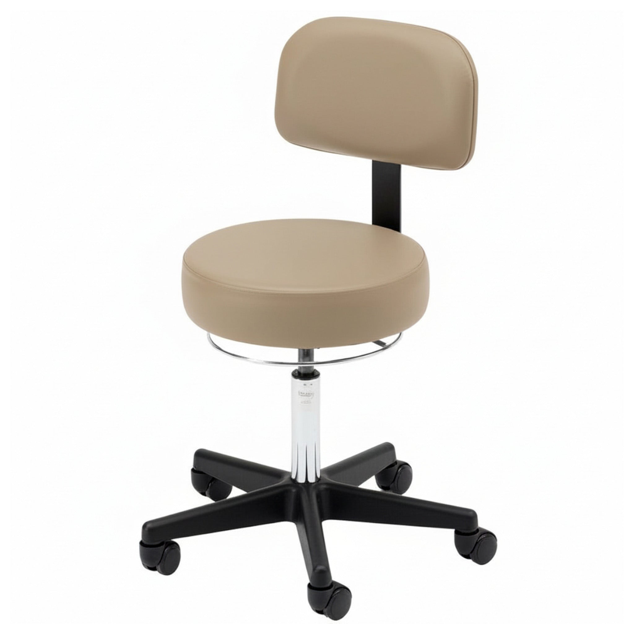 360-Degree Round Stool w/ Backrest