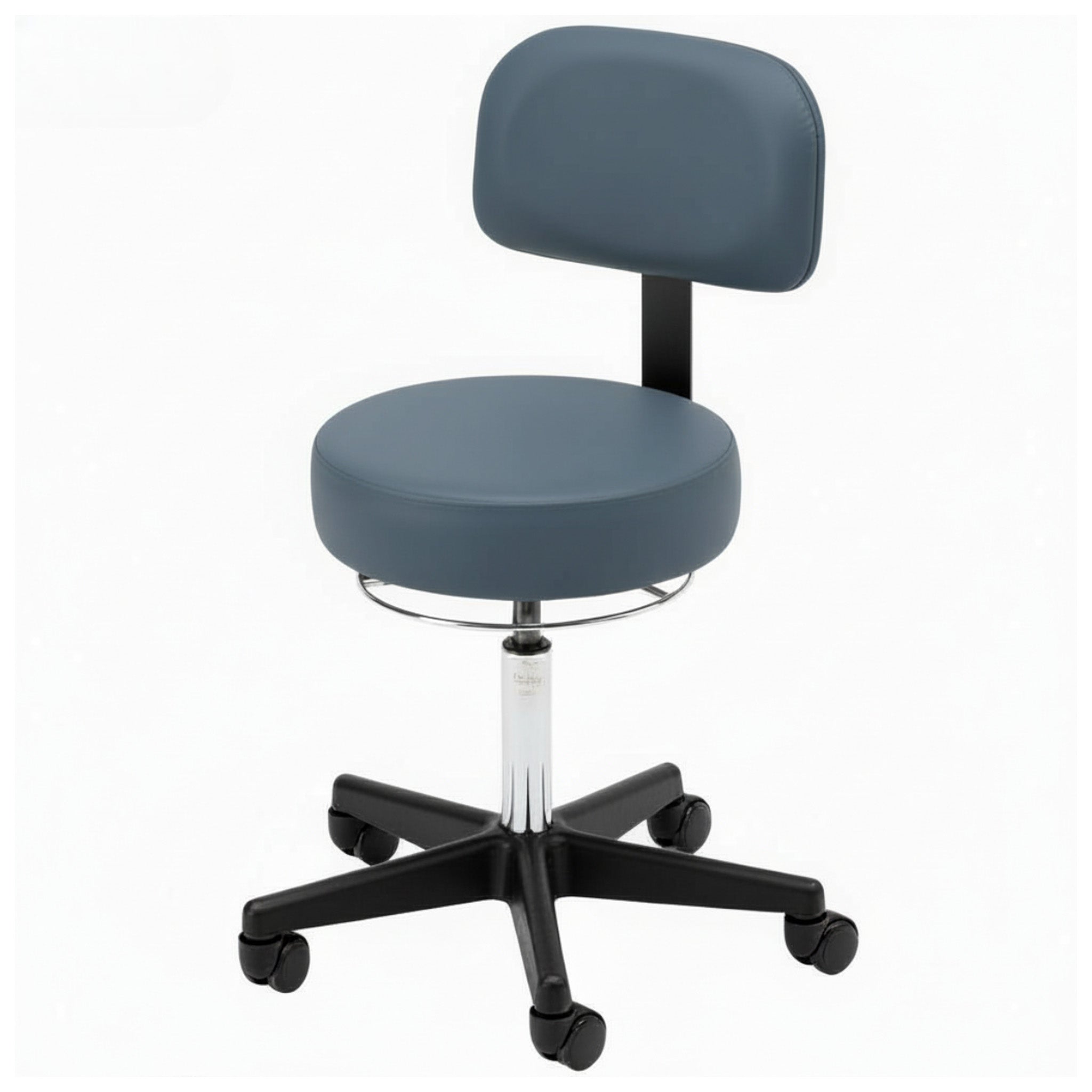 360-Degree Round Stool w/ Backrest