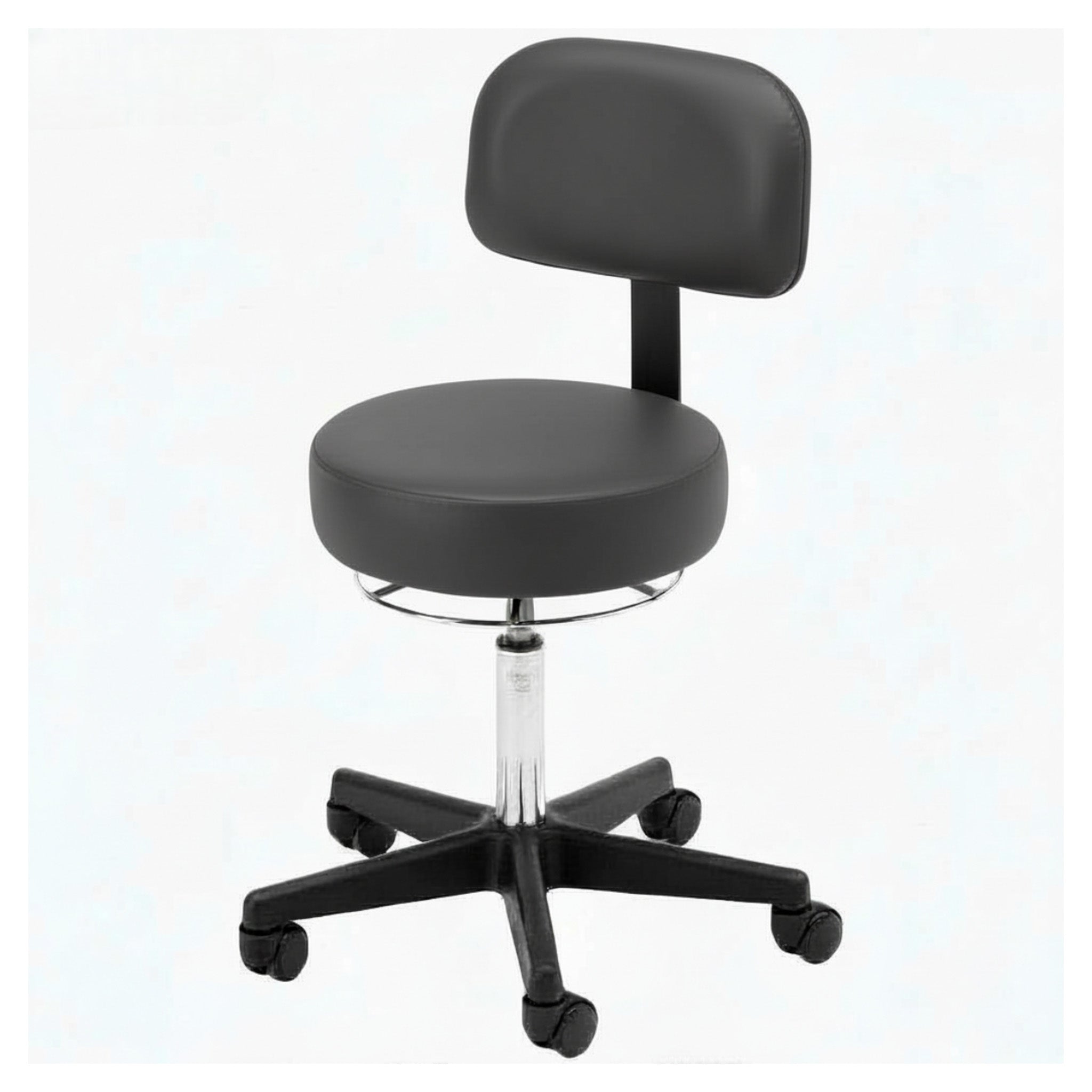 360-Degree Round Stool w/ Backrest