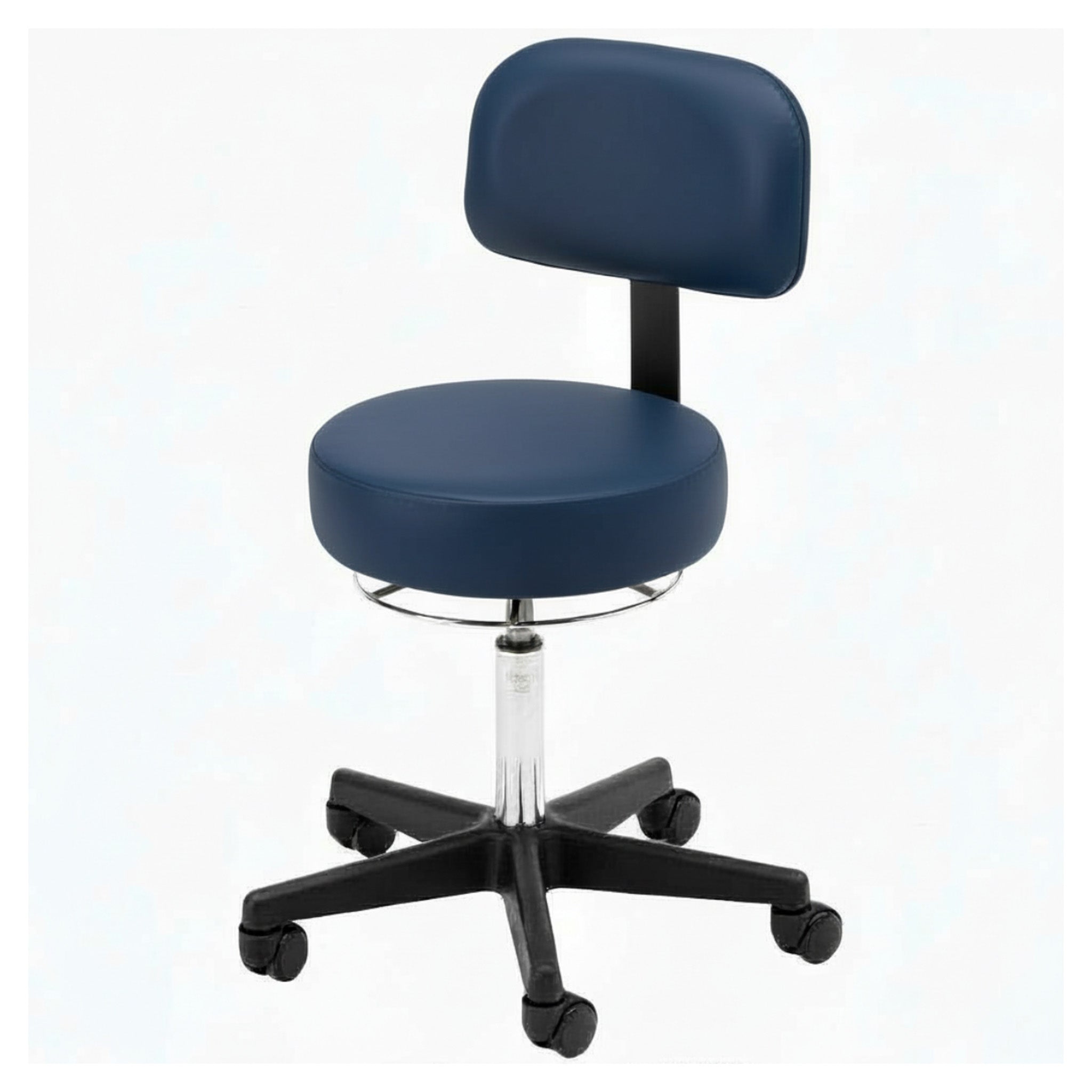360-Degree Round Stool w/ Backrest