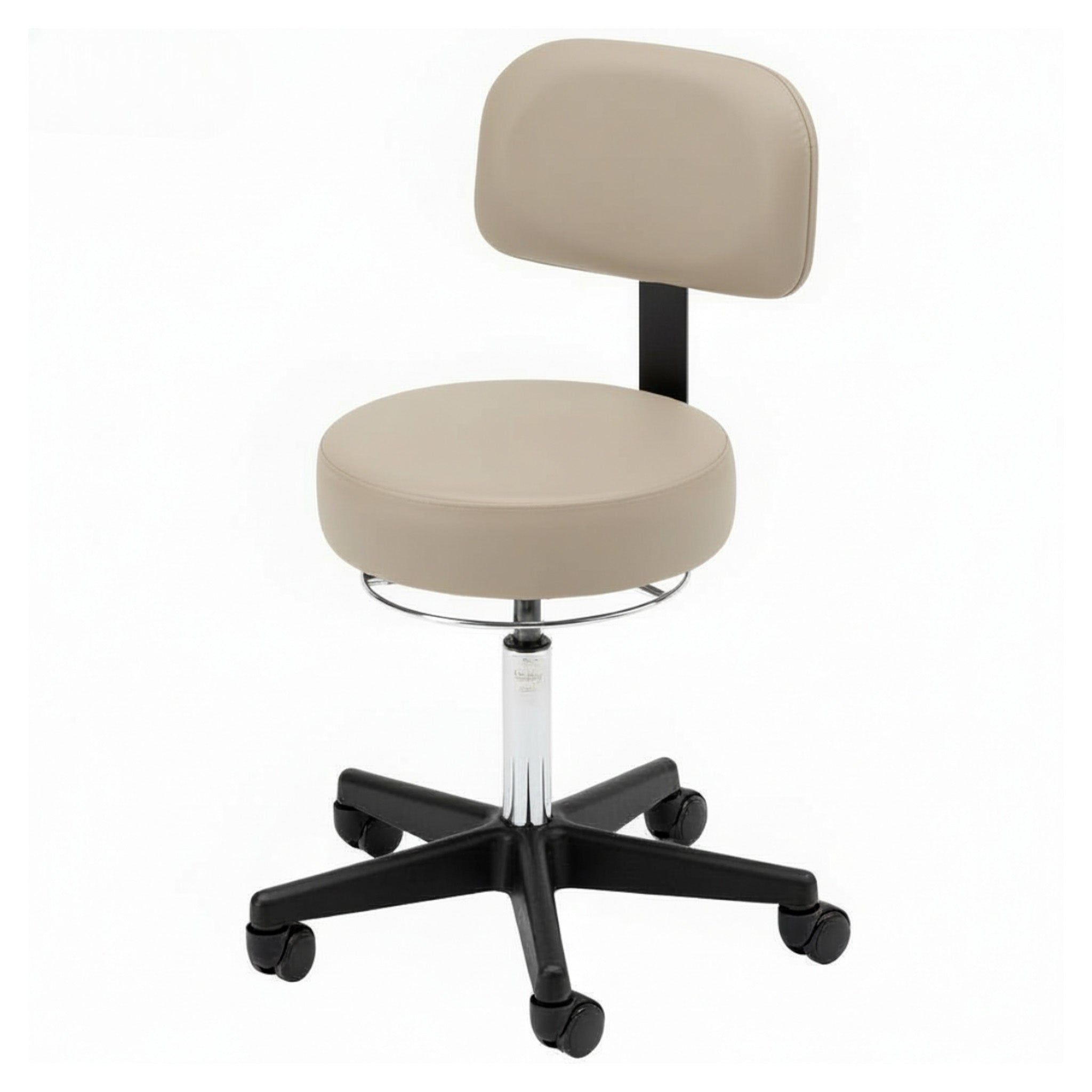 360-Degree Round Stool w/ Backrest