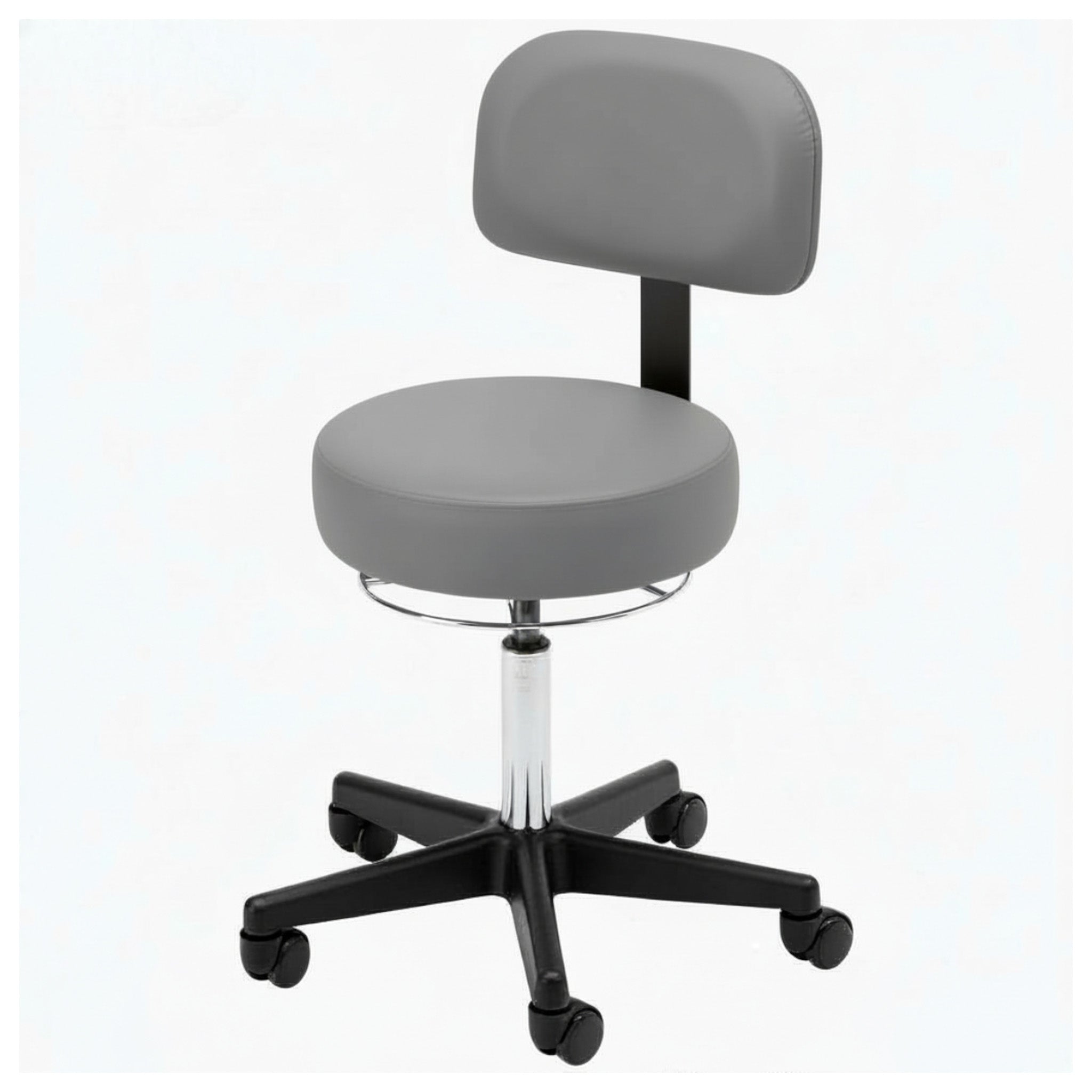 360-Degree Round Stool w/ Backrest