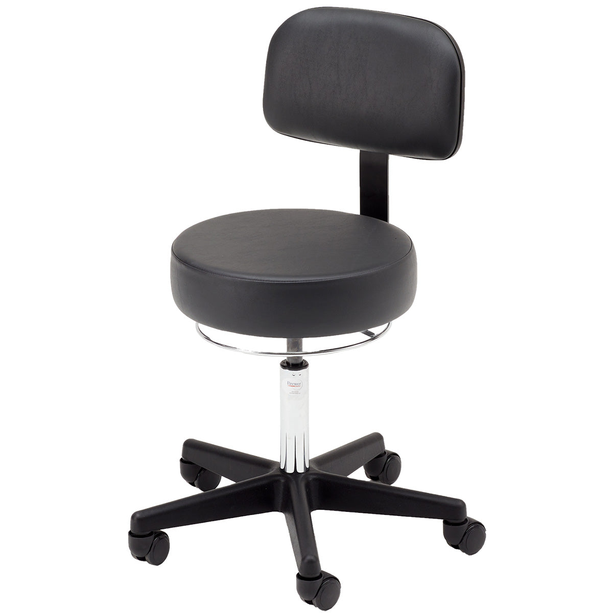 360-Degree Round Stool w/ Backrest