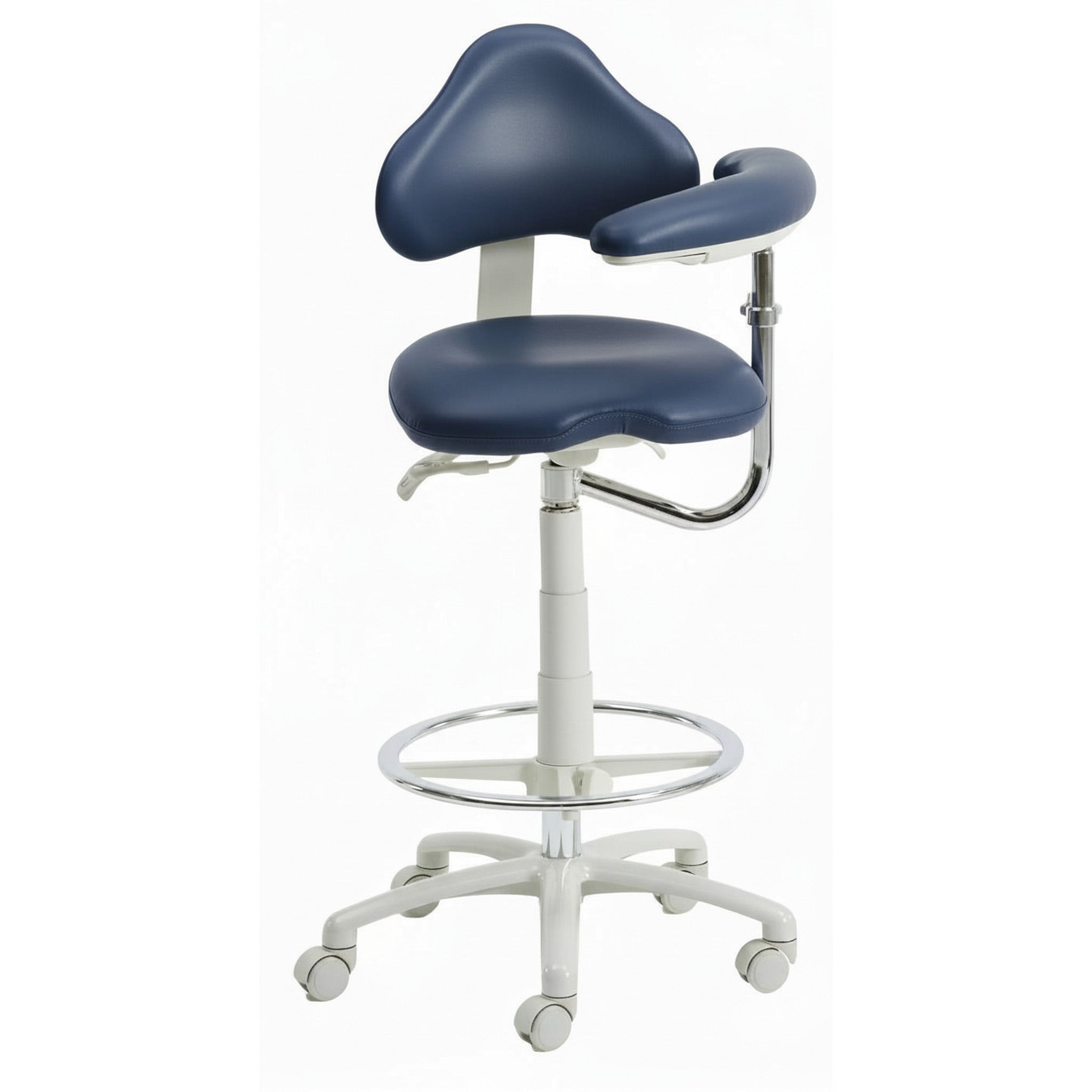 9120BL Dental Assistant Stool - Left Support | UltraLeather