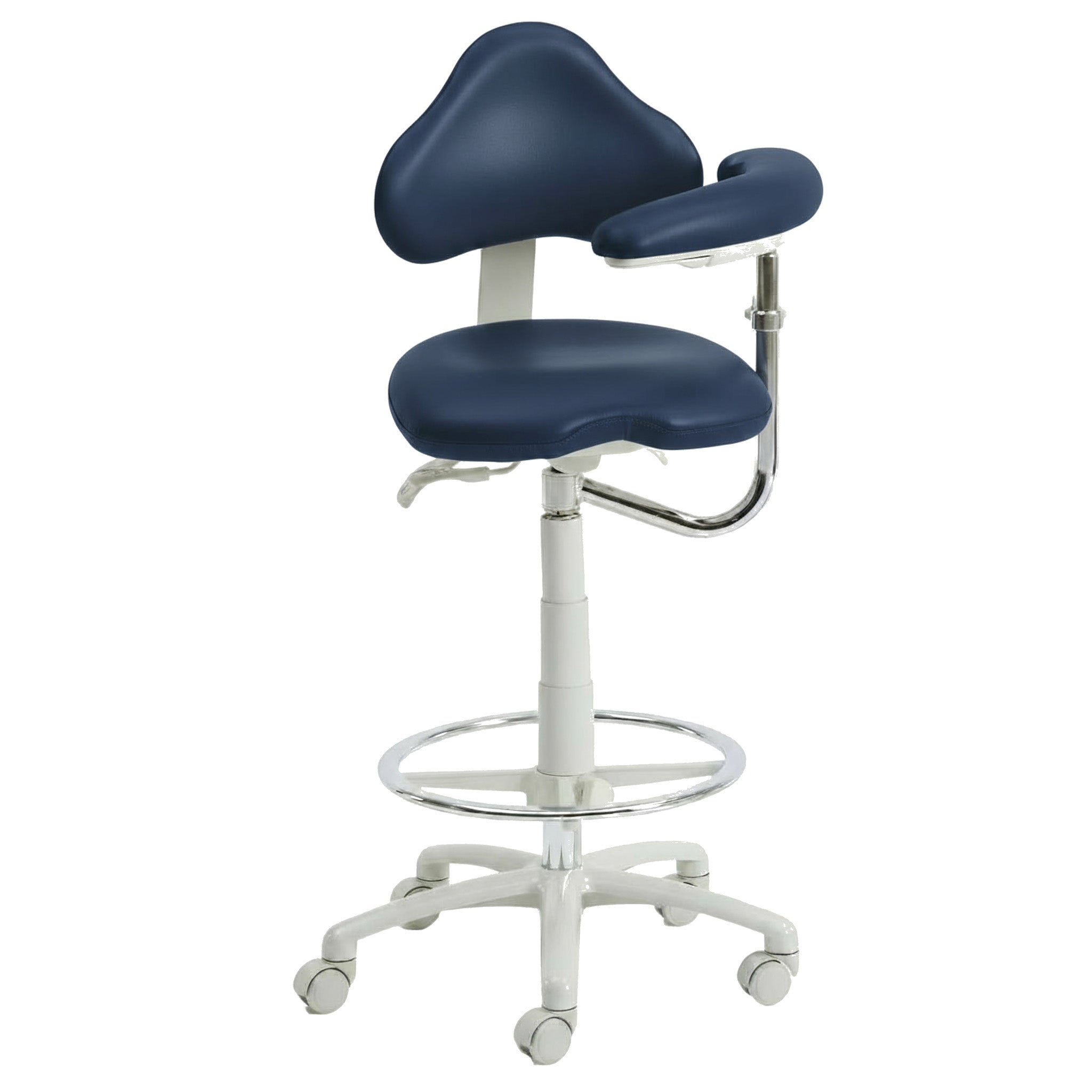 9120BL Dental Assistant Stool - Left Support | UltraLeather
