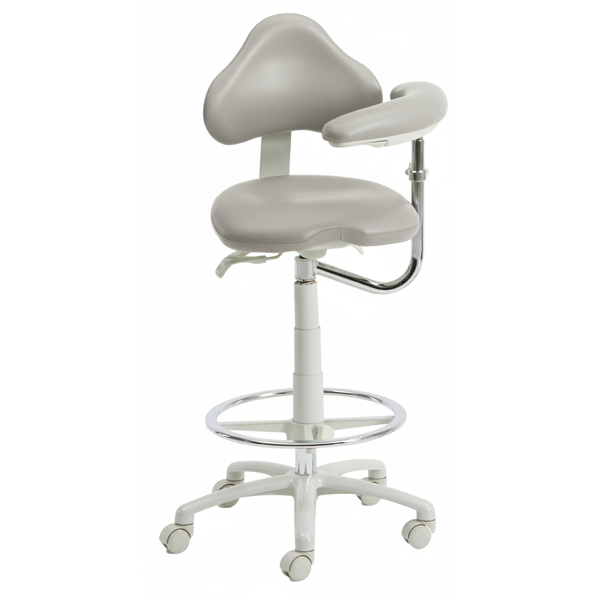 9120BL Dental Assistant Stool - Left Support | UltraLeather - Shop
