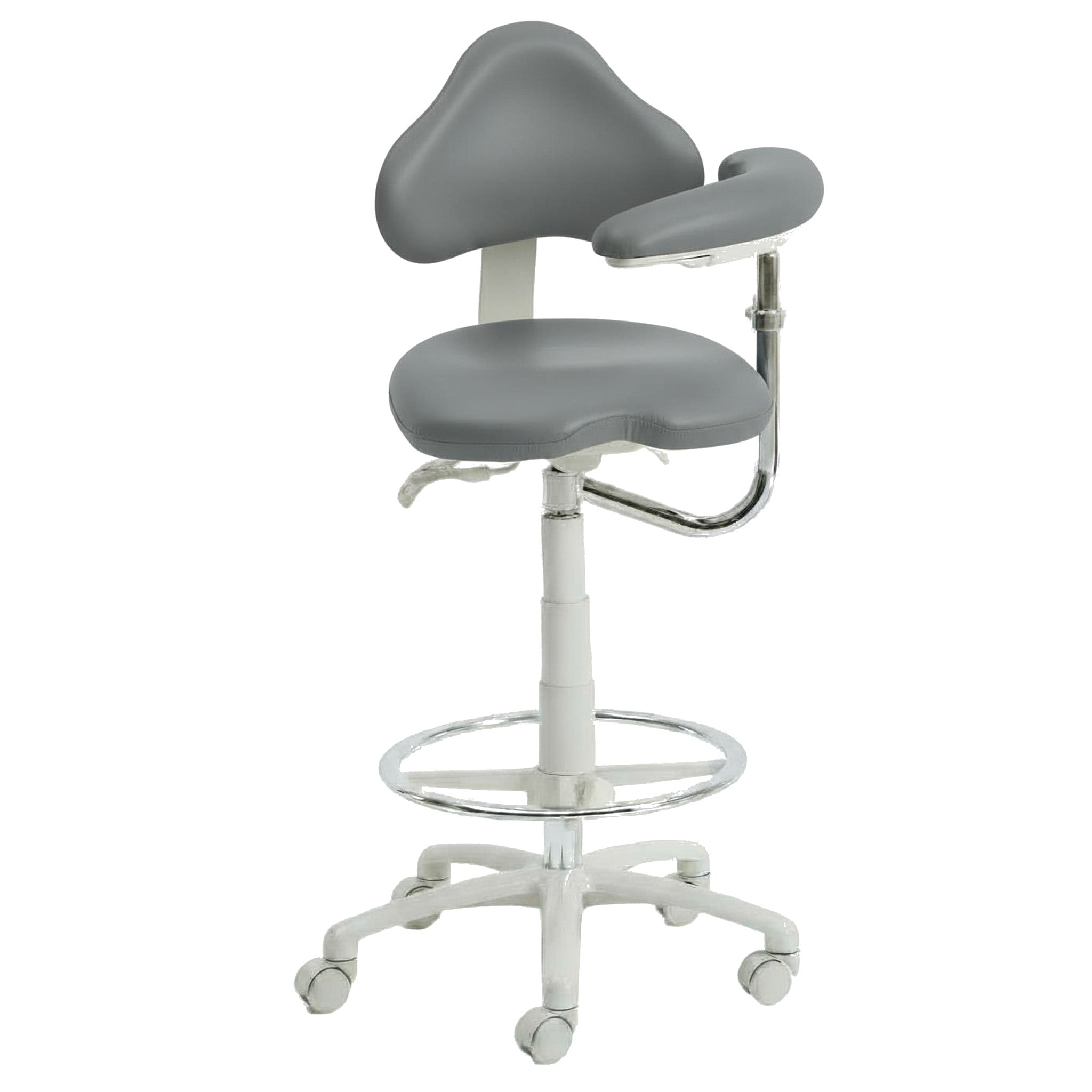 9120BL Dental Assistant Stool - Left Support | UltraLeather