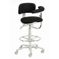 9520BL Dental Assistant Stool - Left Support | UltraLeather