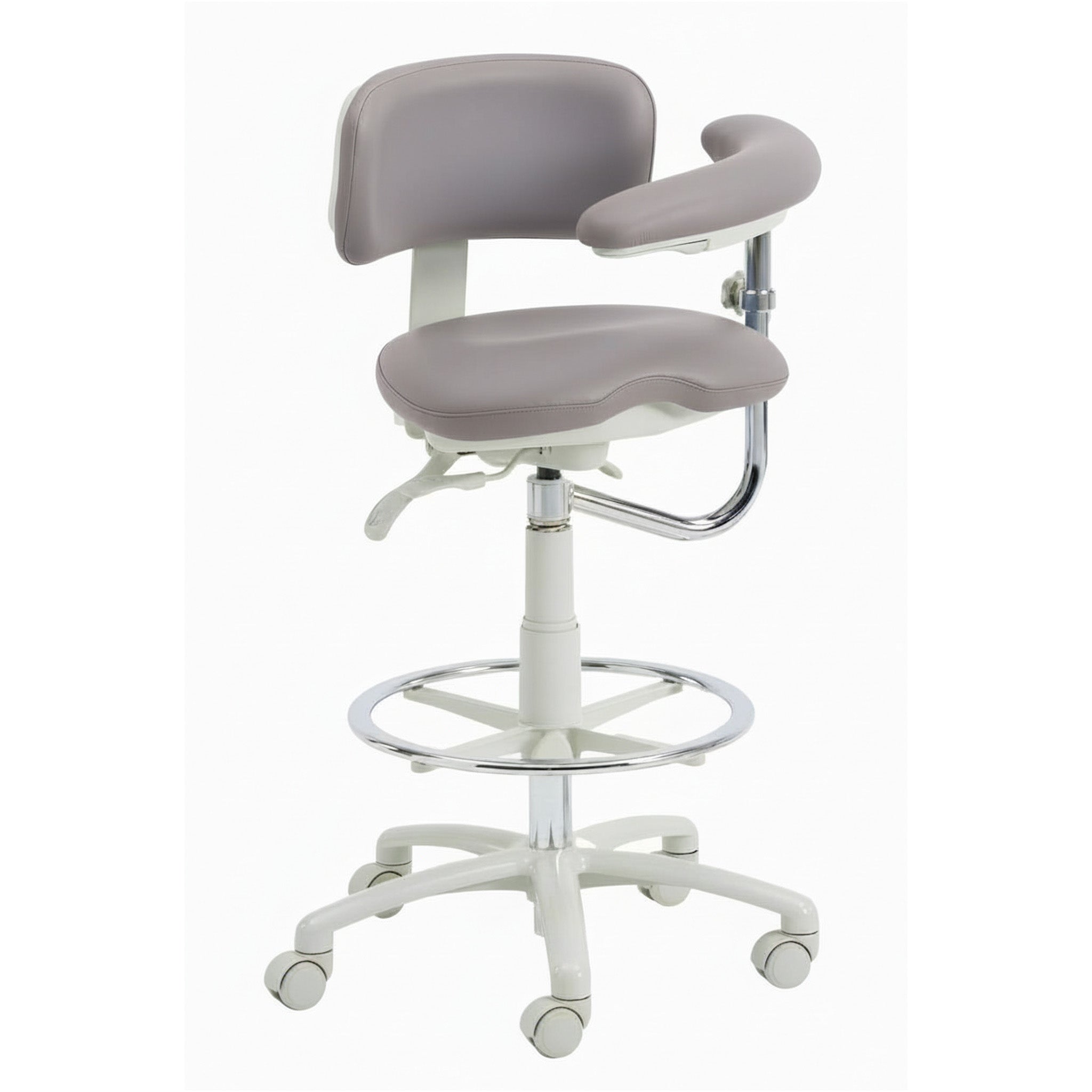 9520BL Dental Assistant Stool - Left Support | UltraLeather