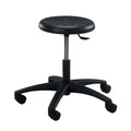 PR-1-C Adjustable Round Polyurethane Stool with Casters - Table Height