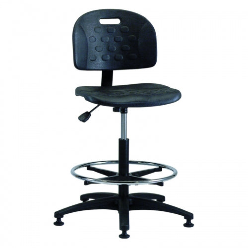 PT-3 Adjustable Polyurethane Tilting Industrial Stool - High Height