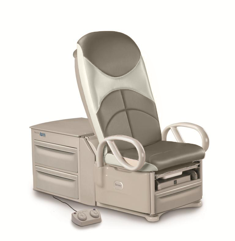 6000-53, Brewer High-Low Exam Table ,  Arctic Plush UL5684 UL3602 Stone  (4529131) image 0