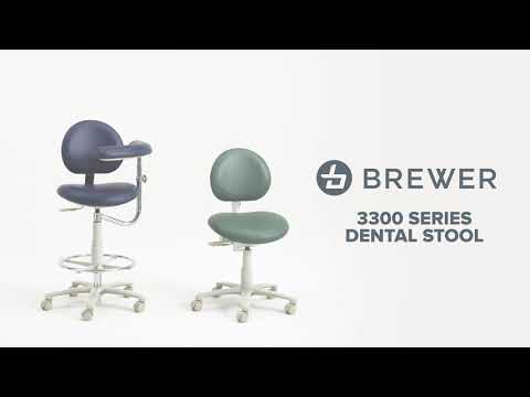3345BR Dental Assistant Stool - Right Support
