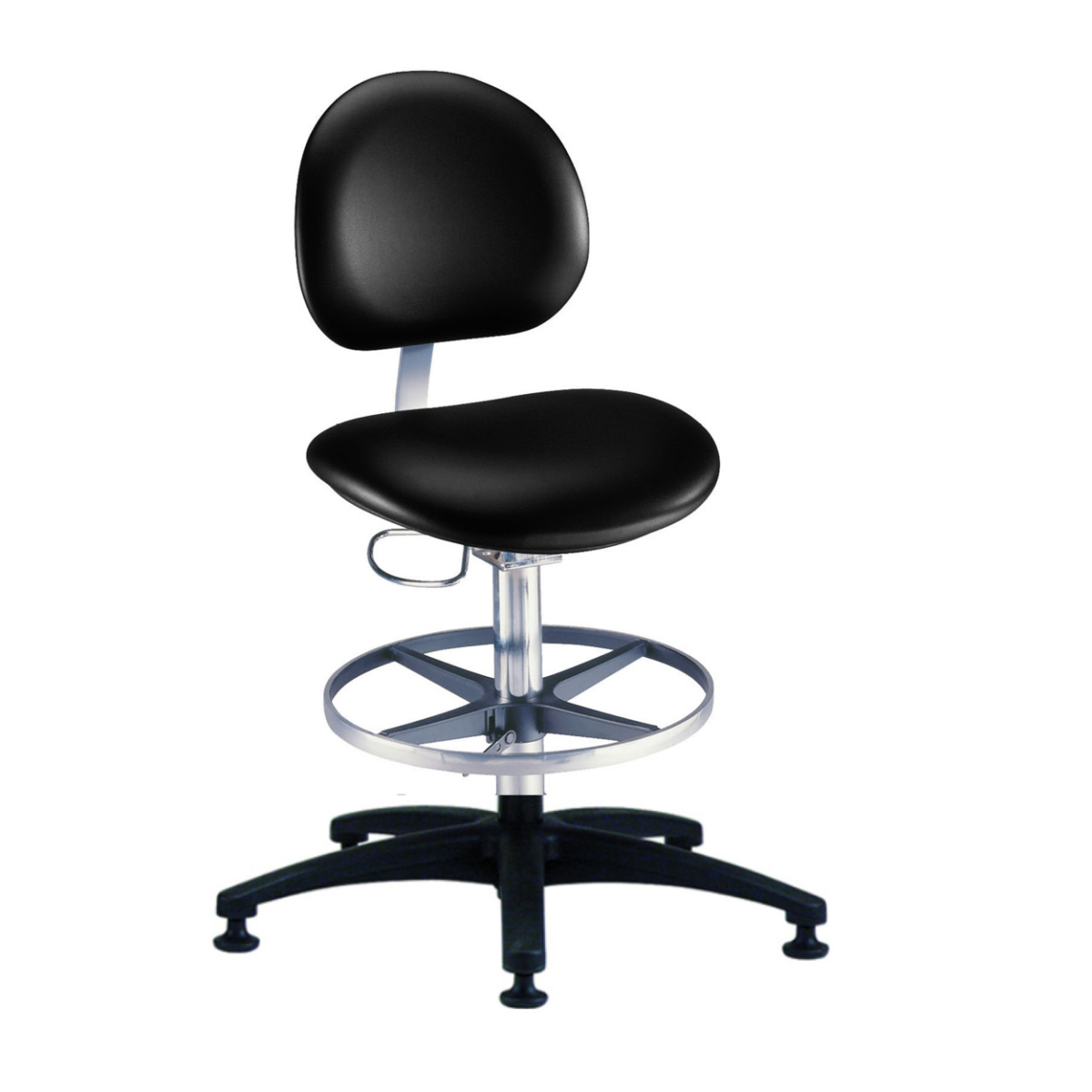 21520B Ergonomic Laboratory Stool with Glides Brewer Company