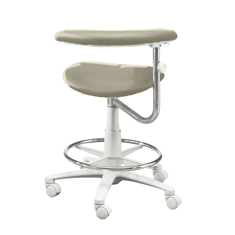 3345L Dental Assistant Stool with Left Support in Feather